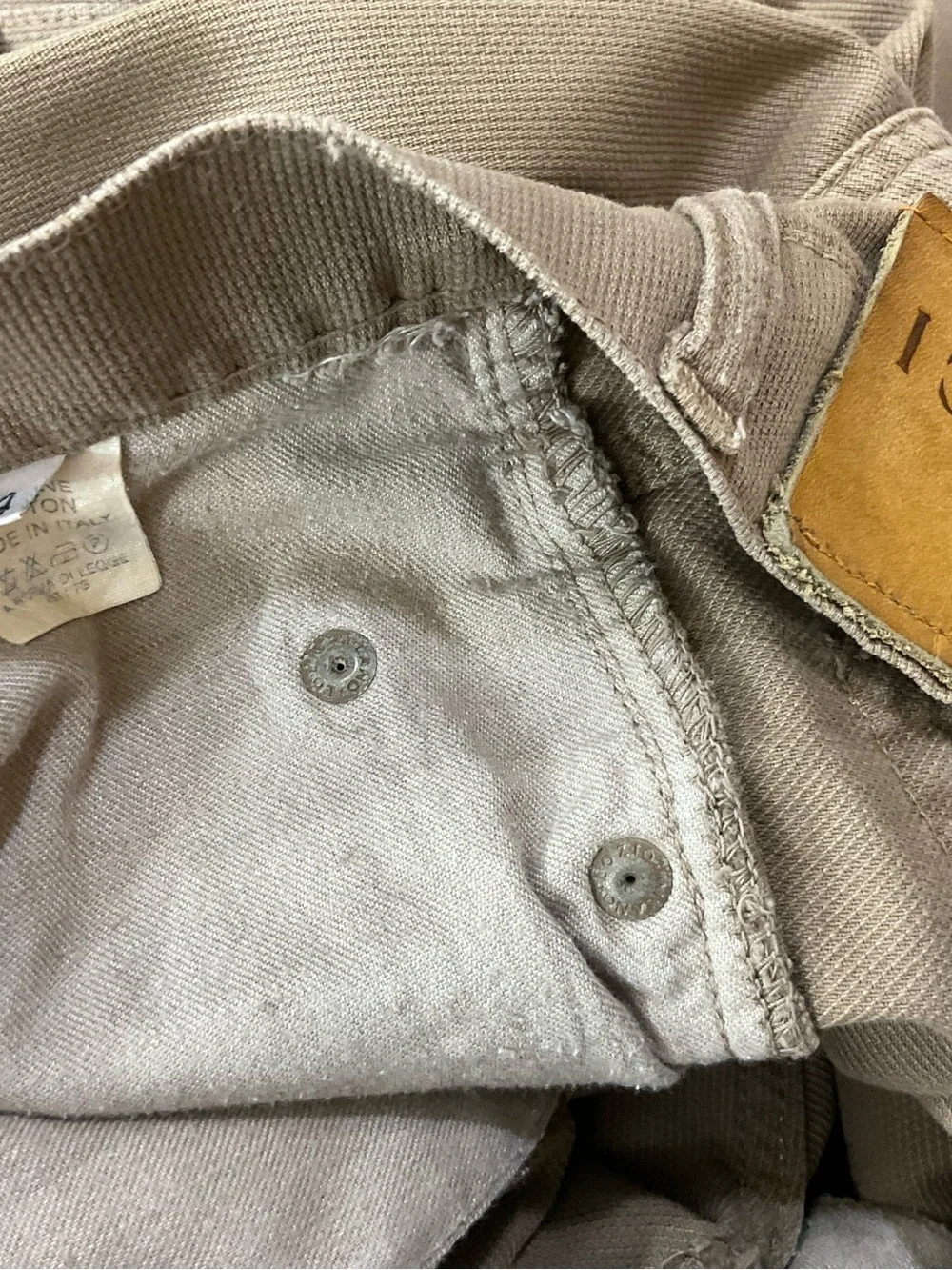 Gucci Vintage Men’s Straight Khaki Jeans Size 54